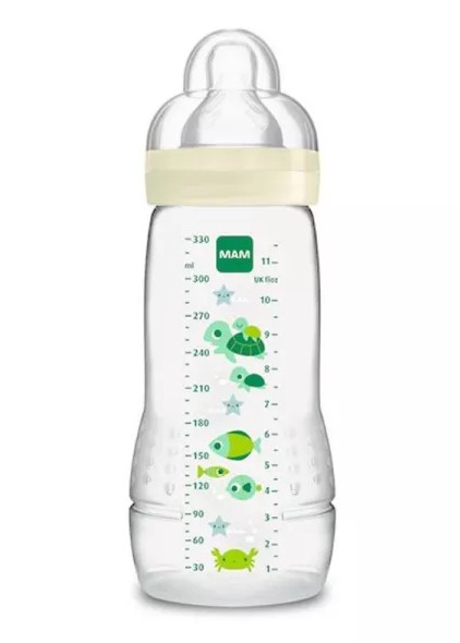 MAM Biberon Easy Active 2eme Age 330ml 6m+ Deep Ocean